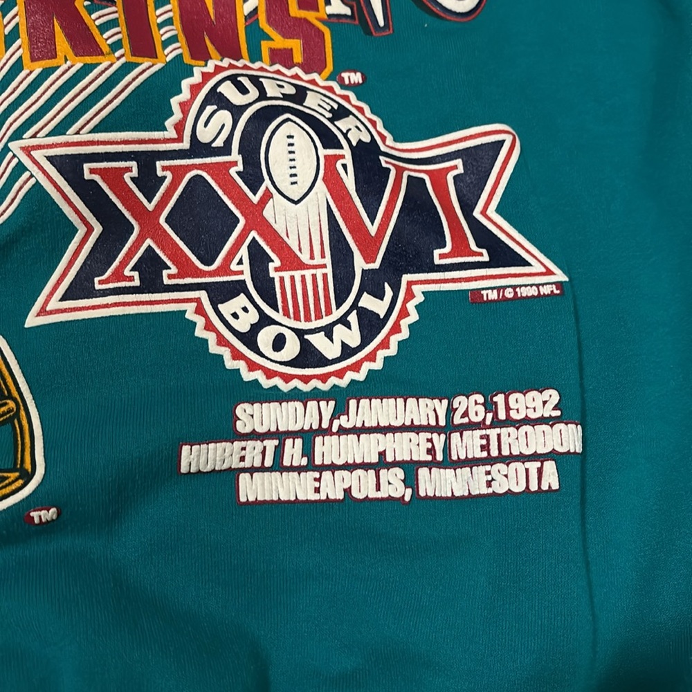 Teal Super Bowl Champions Sweater redskins - Picture 2 of 5